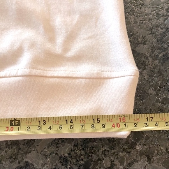 NEW! GB Girls Sweatshirt Round Neck Long Sleeve Drop Shoulder Oyster White Large - Picture 9 of 11